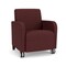 Lesro Siena Lounge Reception Guest Chair w/ Front Casters, 27 in W 29.5 in L 32.5 in H SN1101 - alternate 1